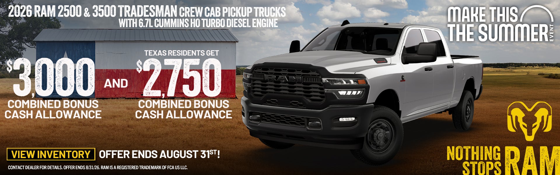 2026 Ram 2500 and 3500Tradesman