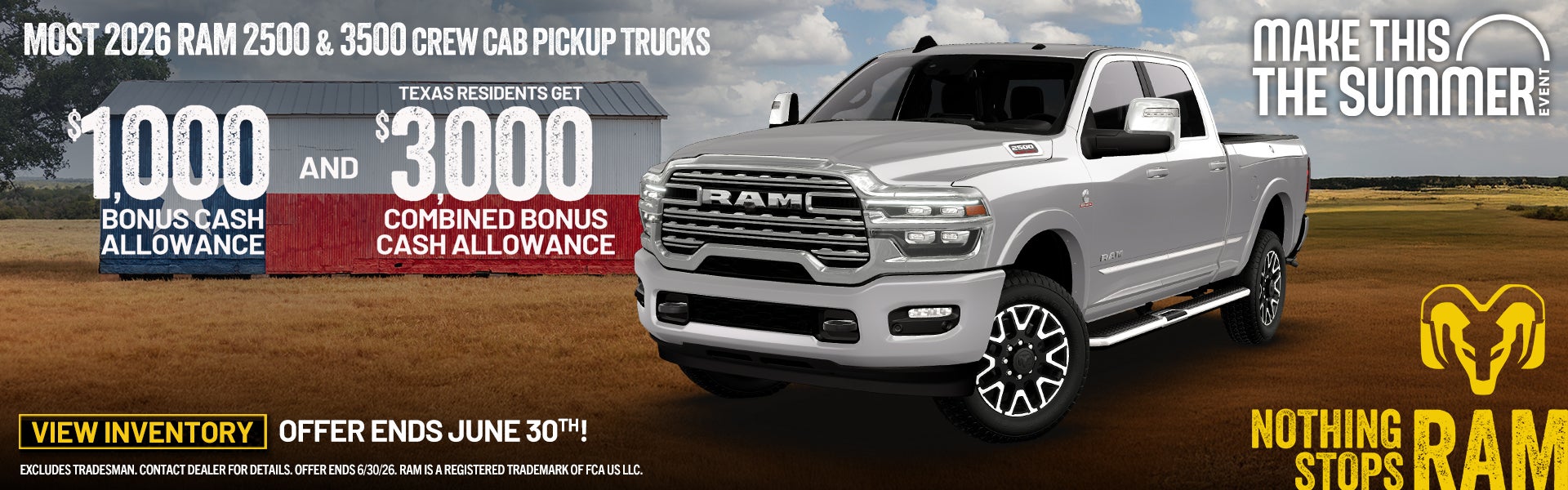 Save on RAM 2500 and 3500!
